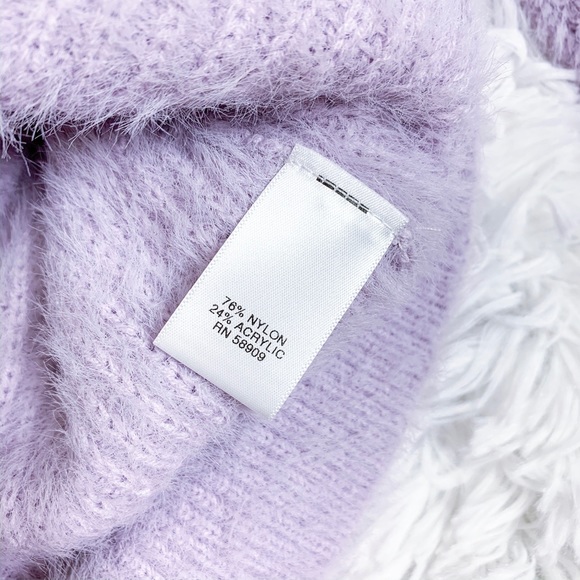 CHELSEA & VIOLET Lavender Ruffle Sleeve Sweater - Picture 7 of 8